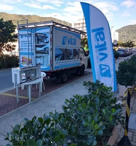 Operação Vital Glass · frota própria em atendimento